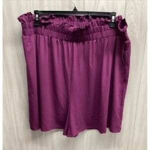 LULAROE Women's (Size‎ 3XL) Elastic Waist Pull On Solid Lounging Shorts 45N